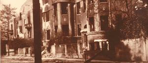 Die Buhrowstraße nach den Bombenangriffen im Jahr 1943.