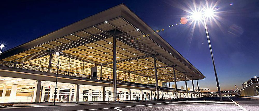 Das Terminalgebäude des Hauptstadtflughafens Berlin-Brandenburg (BER).