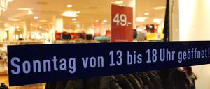 Am 10. November dürfen Berliner Geschäfte von 13 bis 18 Uhr öffnen.