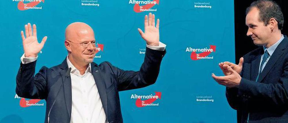 Deutlich vorn. Andreas Kalbitz, Landesvorsitzender der AfD in Brandenburg, hat mit seiner Partei wohl Stimmen als jede andere geholt. 