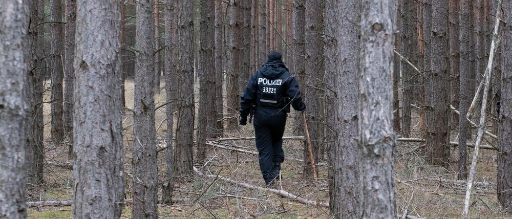 In einem Waldgebiet südöstlich von Berlin, hatte die Polizei in den vergangenen Tagen nach der vermissten Rebecca gesucht. 