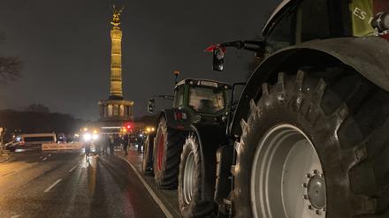 Mit einer Sternfahrt ins Berliner Zentrum wollen die Landwirte demonstrieren.