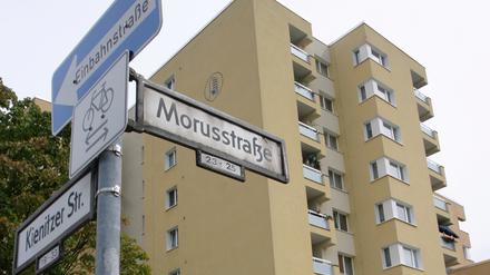 Die Morusstraße in Neukölln. 