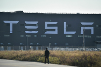 Die Tesla-Fabrik in Shanghai. Foto: Hector Retamal/AFP