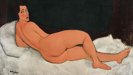 Amedeo Modiglianis „Auf der Seite liegender Frauenakt“ von 1917.