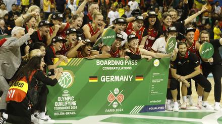 Geschafft! Die deutschen Basketballerinnen sind bei den Olympischen Spielen dabei.