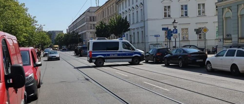 Credit: privat, Beschriftung: Am Montag kam es zu einem SEK-Einsatz in der Potsdamer Innenstadt