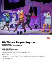 "Die Weihnachtsgans Auguste" nach Friedrich Wolf in der Potsdamer Regie von Ekat Cordes, Bühne: Anike Sedello. Foto: Thomas M. Jauk