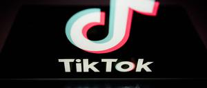 This photograph taken on March 7, 2024 in Nantes, shows the logo of Chinese social network TikTok. (Photo by LOIC VENANCE / AFP)