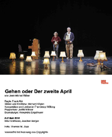 Uraufführung am 18. Januar 2019 von "Gehen oder der Zweite April" im Hans-Otto-Theater in der Schiffbauergasse in Potsdam. Hier zu sehen Rita Feldmeier und Joachim Berger. Foto: Thomas M. Jauk/ HOT
