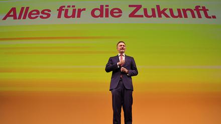 FDP-’Chef Christian Lindner beim Dreikönigstreffen der FDP in Stuttgart