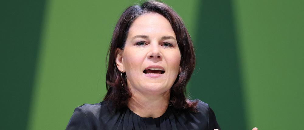 Annalena Baerbock beim Grünen-Parteitag.