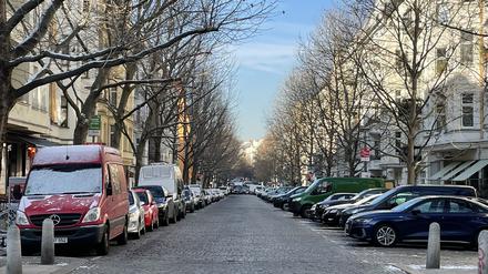 Hufelandstraße in Berlin-Prenzlauer Berg Februar 2023