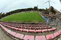 Der Eingang zum Karl-Liebknecht-Stadion des SV Babelsberg 03. Foto: A. Klaer