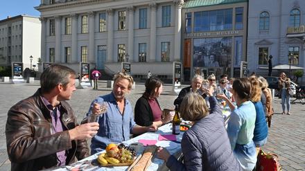 Picknick auf dem Alten Markt: So soll am Sonntag beim Kulturfest gefeiert werden.