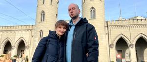 Marina und Juri K. sind Anfang 2021 mit ihrer Tochter aus Wolgograd (Russland) nach Potsdam gekommen