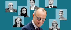 Üblicherweise hat CDU-Chef Friedrich Merz fünf Stellvertreter. Anfang Mai wird neu gewählt. Im Gespräch sind: Karl-Josef Laumann, Karin Prien, Gitta Connemann, Andreas Jung, Michael Kretschmer,Silvia Breher und Ines Claus.