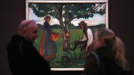Museum Barberini in Potsdam: Ausstellung  "Munch. Lebenslandschaft". Entstanden in Kooperation mit dem Clark Art Institute in Williamstown, Massachusetts, und dem MUNCH in Oslo, ist es die erste Ausstellung, die Edvard Munchs Faszination für die Natur in den Fokus rückt. Gezeigt werden über 110 Werke des norwegischen Künstlers.