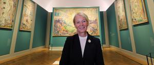 Ortrud Westheider, Direktorin des Museums Barberini, in der aktuellen Ausstellung „Munch. Lebenslandschaft“.