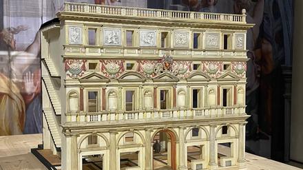 Nachbau als Modell. Raffaels Palazzo Branconio in Rom, kurz vor 1520 fertiggestellt und bereits 1660 abgerissen.