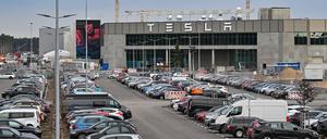 Die Tesla-Fabrik in Grünheide.