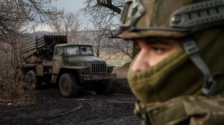 Ein ukrainische Soldat in Frontnähe.