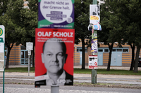Wahlplakatärger in Potsdam