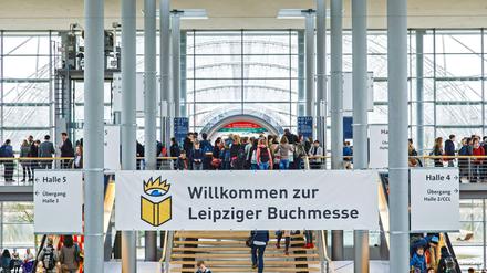 Als alles noch gut war: Ein Blick in die Glashalle der Leipziger Buchmesse 2017.