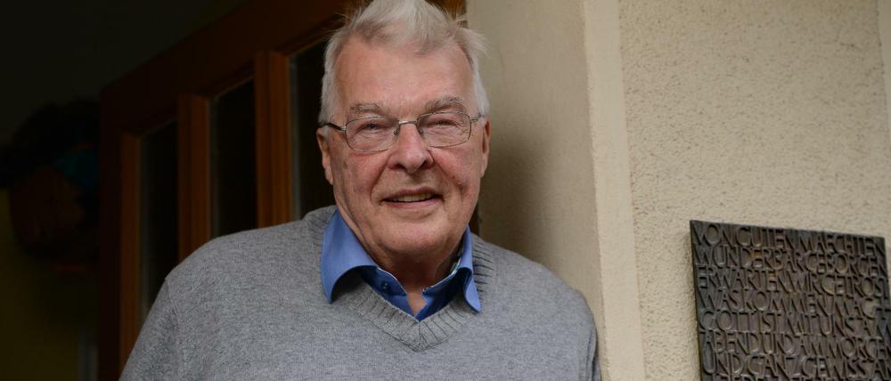 Werner Krätschell, war Pfarrer in Pankow und lebt heute an der Schönholzer Heide. "Die Kirche war die Grundschule der Demokratie", sagt er über die Nachwendezeit.   