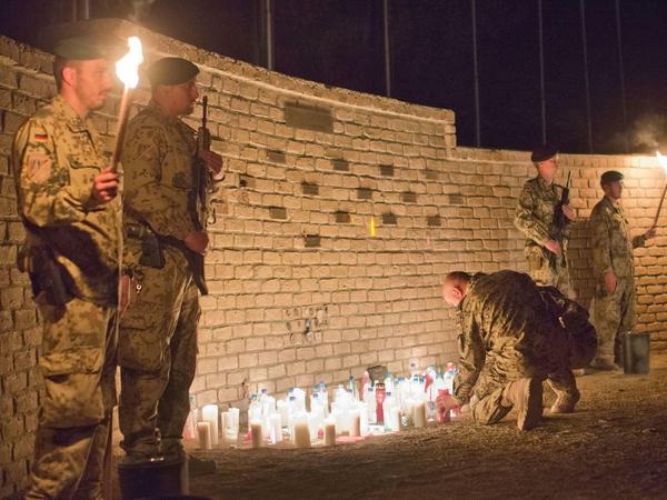 Ehrenhain in Kundus: 59 Deutsche starben in Afghanistan.