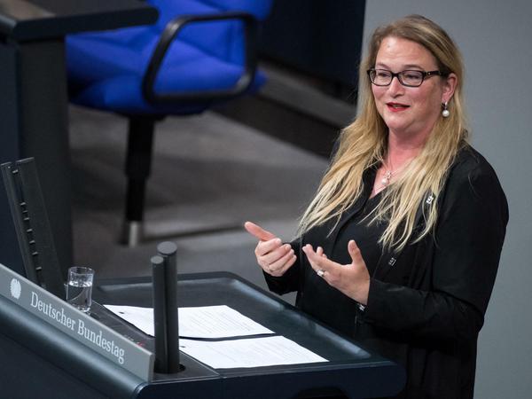 Die SPD-Abgeordnete Katrin Budde im Bundestag.