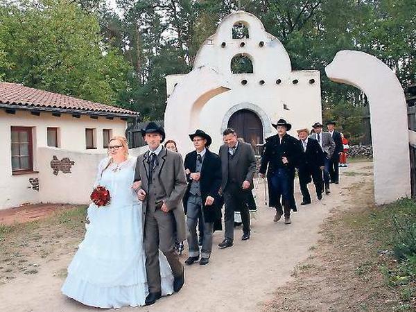 Westernromantik. Echte Fans heiraten sogar im Eldorado Templin.