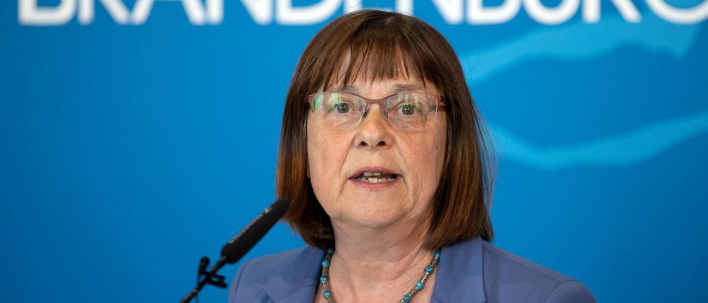 Ursula Nonnemacher (Bündnis 90/Die Grünen), Brandenburger Ministerin für Soziales, Gesundheit, Integration und Verbraucherschutz.