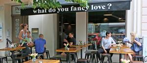 Das Café „What do you fancy love?“ in der Dortustraße.