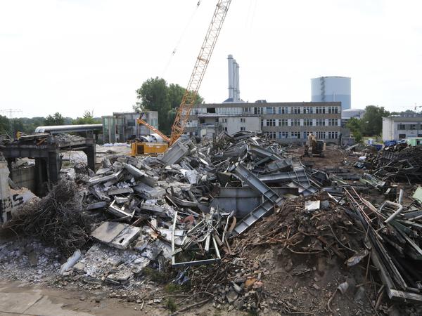 Das alte Kohleheizwerk im Gewerbegebiet nahe Drewitz ist vollständig abgerissen.
