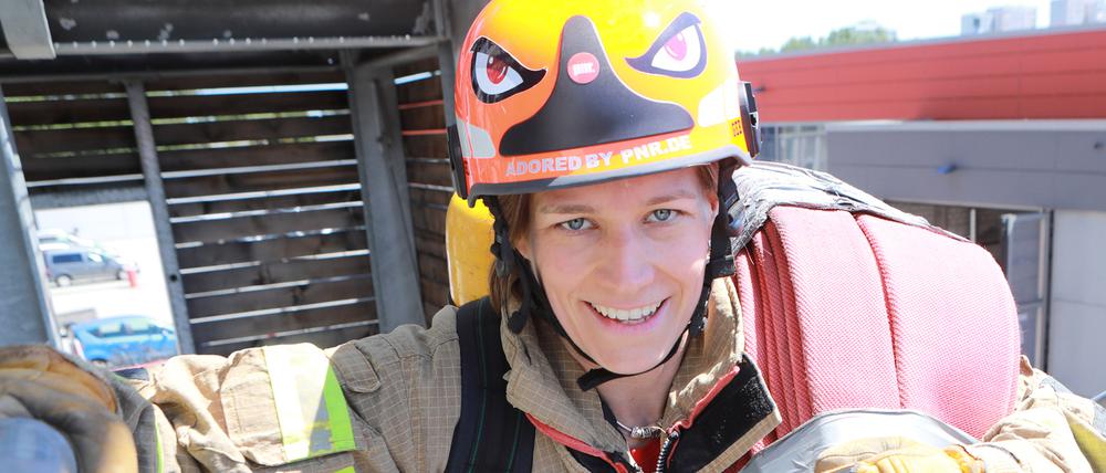 Marie Schumann holte sich den Titel "Härteste Feuerwehrfrau Deutschlands"