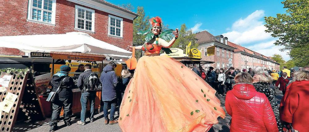 Die Händler freut’s. Am Samstag und am Sonntag kehrt das Tulpenfest ins Holländische Viertel zurück. Um die Marke gibt es jetzt aber Streit.