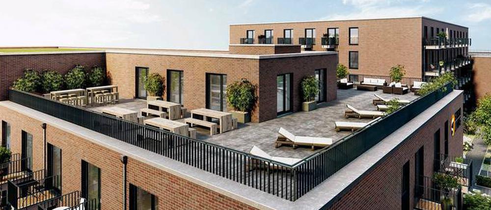 Vorwiegend möblierte Ein-Zimmer-Apartments mit Balkon entstehen in dem Projekt „Studio Living“ an der Pappelallee.