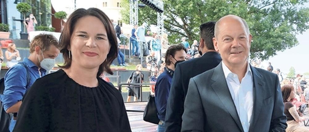 Regierungsspitze von hier: Wahl-Potsdamer Olaf Scholz soll neuer Bundeskanzler werden, die ebenso in Potsdam lebende Grünen-Vorsitzende Annalena Baerbock Außenministerin.