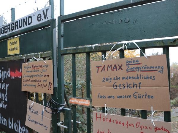 Immer wieder hatten die Gärtner am Angergrund protestiert, auch 2018 gegen die Räumung.