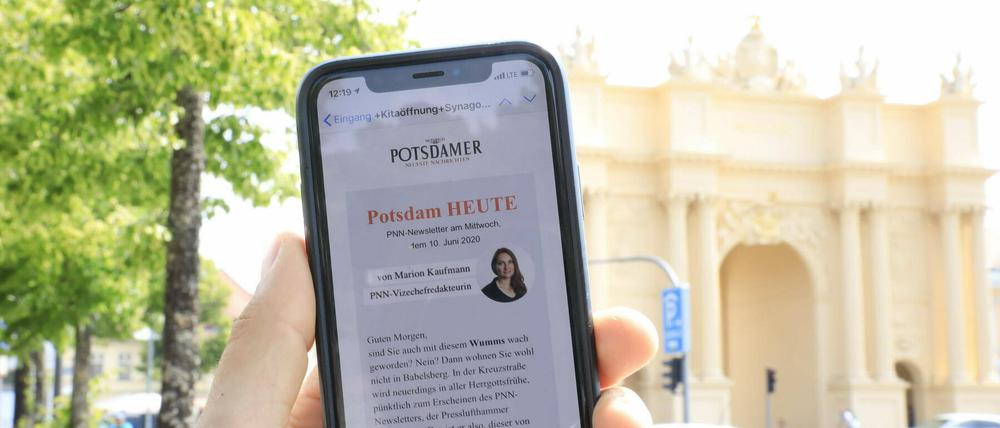 "Potsdam Heute": Der PNN-Newsletter, heute von Marion Kaufmann.