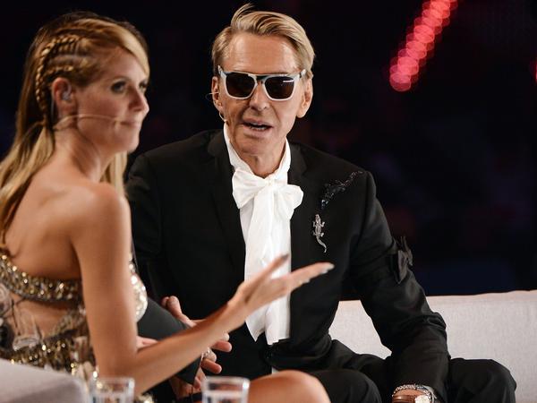 Wolfgang Joop und Heidi Klum beim Finale der Fernsehshow "Germany's next Topmodel".