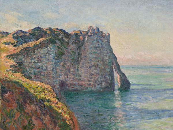 Monet, Steilküste von Aval, 1885, Privatsammlung.