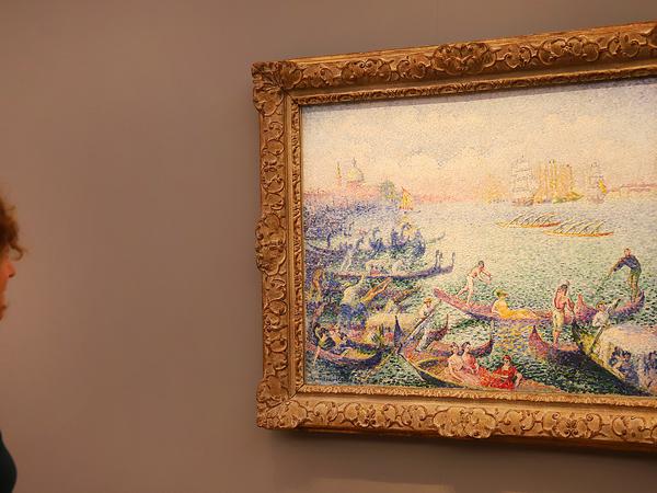 Wer weiß, wie lange das Cross-Gemälde "Regatta in Venedig" überhaupt noch öffentlich zu sehen sein wird. In Potsdam kann man es noch bis zum 17. Februar betrachten.