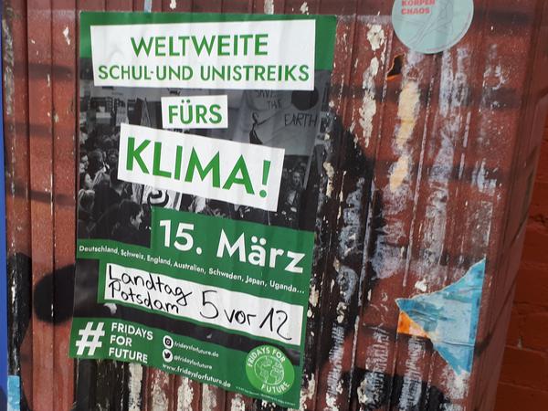 "Fridays for future": Klima-Demo am 15. März 2019 in Potsdam.