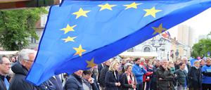 Die "Pulse of Europe"-Kundgebung findet wieder am Brandenburger Tor statt.