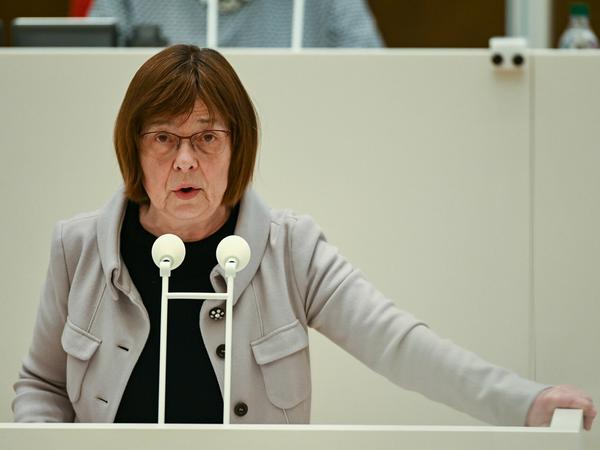 Ursula Nonnemacher (Bündnis 90/Die Grünen), Brandenburgs Ministerin für Soziales, Gesundheit, Integration und Verbraucherschutz.