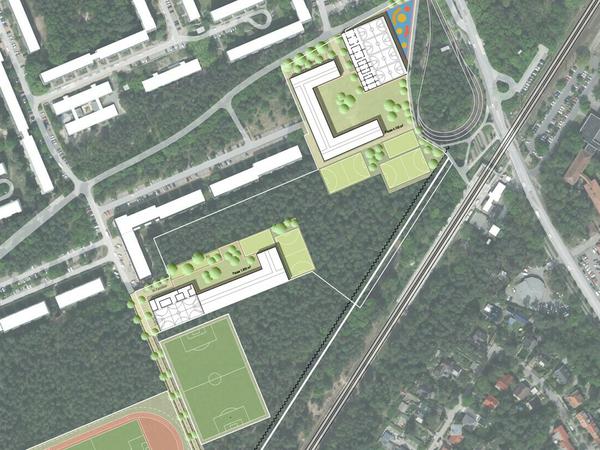 Die Stadtverwaltung stellt neue Entwürfe für den Schulstandort in der Waldstadt vor.