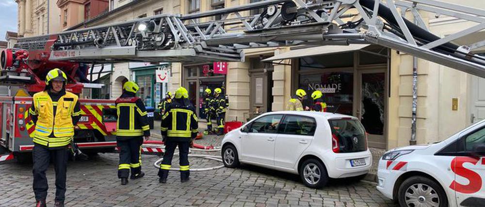 Die Feuerwehr rückte zu einem Einsatz in der Potsdamer Innenstadt aus (Symbolbild).
