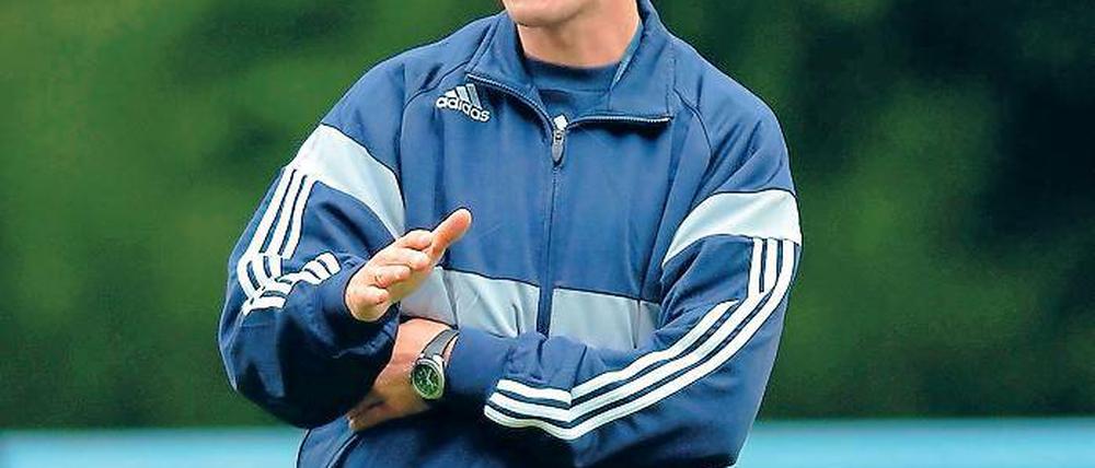 Von Babelsberg 03 zum BAK 07. Jens Härtel – auf unserem Foto noch als Nulldrei-Co-Trainer – ist nun als verantwortlicher Coach beim Berliner Athletik Club tätig, der am heutigen Dienstag den SVB zu einem Testspiel empfängt.